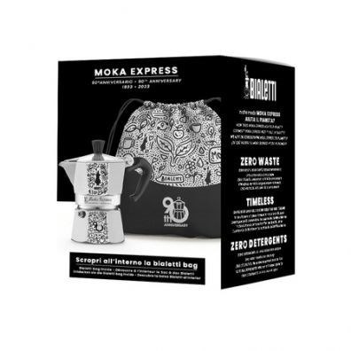 Bialetti - Moka Express 3tz + Plecak 90 Rocznica