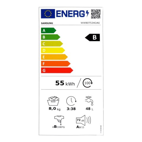 Pralka SAMSUNG WW80T534DAE