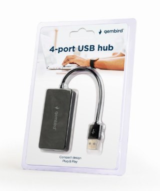 GEMBIRD USB 2.0 4-port hub black