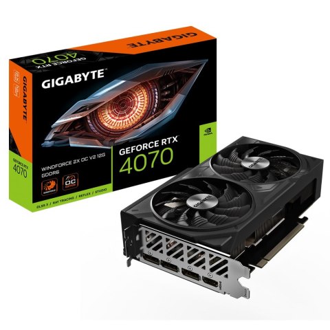 Karta graficzna Gigabyte GeForce RTX 4070 WINDFORCE 2X OC V2 12GB GDDR6X DLSS 3