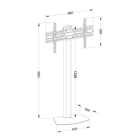 TECHLY STOJAK PODŁOGOWY TV LED/LCD 32-55 CALI 40KG