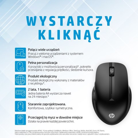 Mysz HP 430 Multi-Device Wireless Mouse Black bezprzewodowa czarna 3B4Q2AA