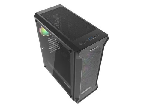 Obudowa NATEC Genesis Irid 505 ARGB NPC-1518 (ATX. Micro ATX. Mini ITX; kolor czarny)