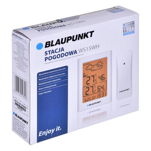 BLAUPUNKT Stacja pogodowa z czujnikiem zewnętrznym WS15WH