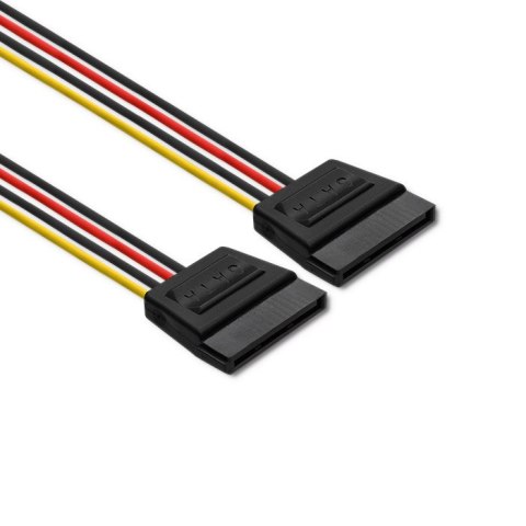 Qoltec Kabel adapter POWER MOLEX | 2xSATA | 0.2m