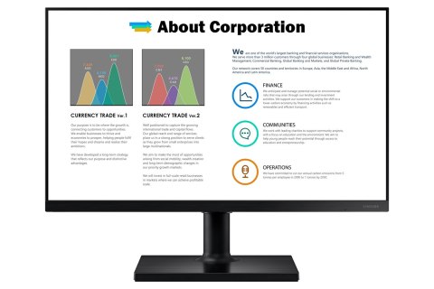 MONITOR SAMSUNG LED 27" LF27T450FZUXEN