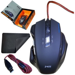 MYSZ GAMINGOWA MS NEMESIS C100pad Z PODKŁADKĄ