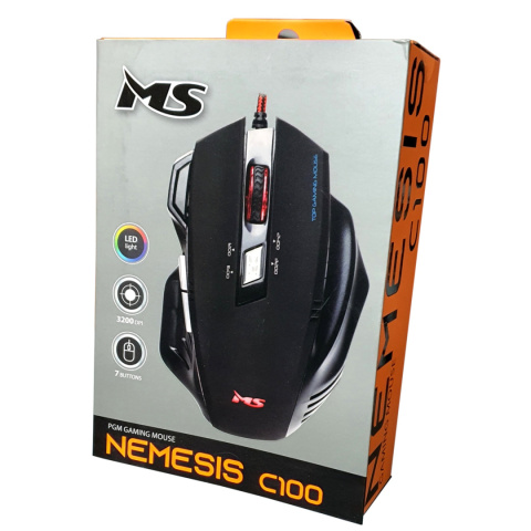 MYSZ GAMINGOWA MS NEMESIS C100pad Z PODKŁADKĄ