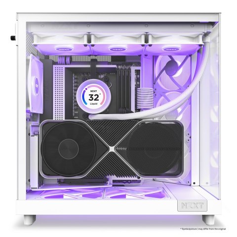 NZXT OBUDOWA KOMPUTEROWA NZXT H6 FLOW RGB MIDI TOWER Z OKNEM BIAŁA