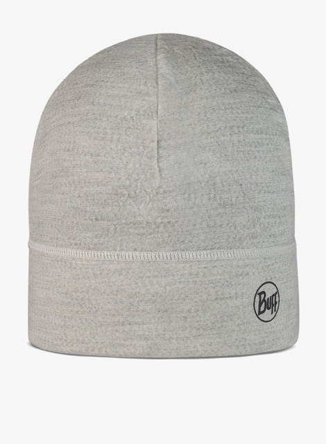 Czapka BUFF MERINO LIGHTWEIGHT BEANIE SOLID LIGHT GREY