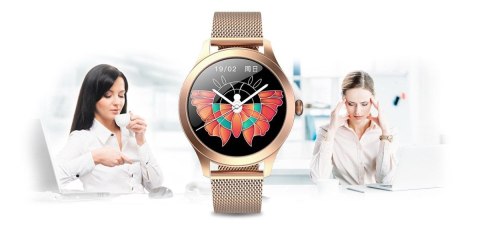 Damski SMARTWATCH Rubicon RNBE37-PRO-2 Różowe Złoto