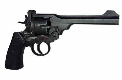 Rewolwer WEBLEY MKVI .455 Police kal.4,5 mm Diabolo łuski 6-strzał. lufa 4" CO2 Black Ekp do17J