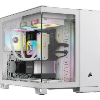 2500X Tempered Glass mATX Mid-Tower, White