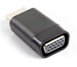 Adapter LANBERG AD-0016-BK HDMI - VGA