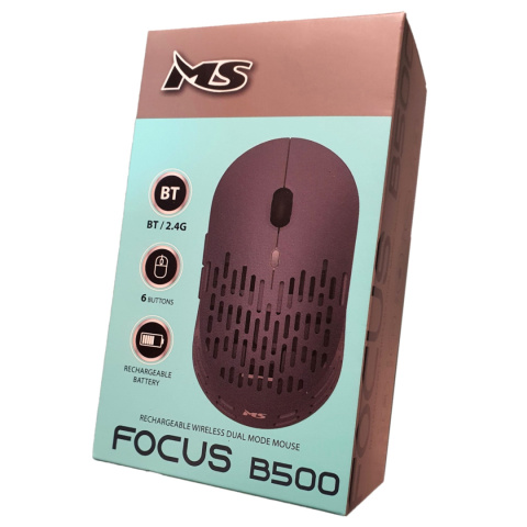 MYSZ MS FOCUS B500 RF+BT 1600DPI 6P SZARA