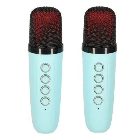 Głośnik do karaoke USB Bluetooth niebieski