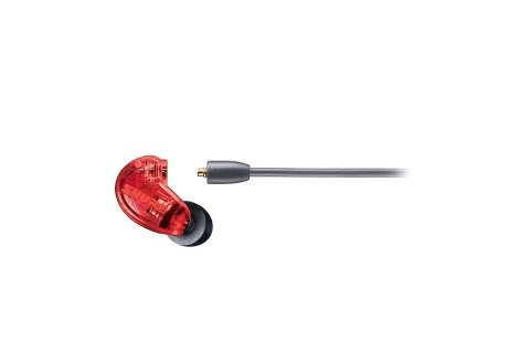 Shure SE215SPE-RD-EFS - Słuchawki douszne z pojedynczym przetwornikiem i kablem 3.5mm (czerwone)