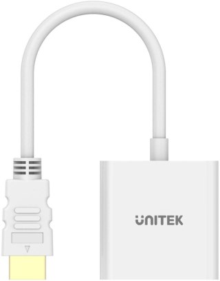 Unitek Adapter HDMI na VGA, FullHD 60Hz, biały