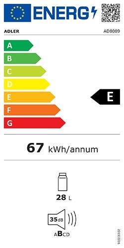 Chłodziarka termoelektryczna - 28 litrów