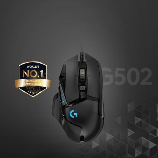 Mysz Logitech G502 Hero 910-005470 (optyczna; 16000 DPI; kolor czarny)