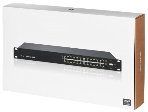 Switch Ubiquiti EdgeSwitch 24 PoE (250W) 26p PoE ( PoE+: 24;) 220W Managed Gigabit