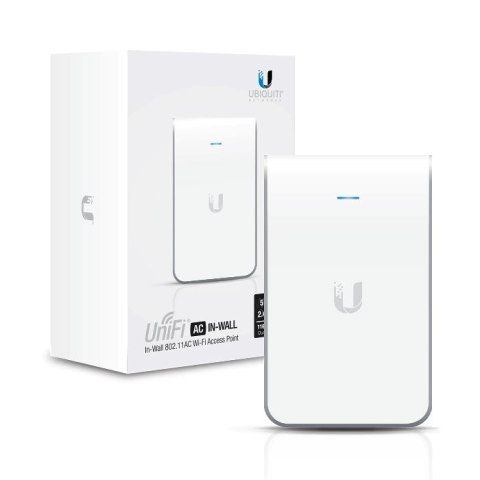 Acces Point Wi-Fi 5 Ubiquiti UniFi AC In-Wall 2.4GHz(2x2)/5GHz(2x2) PoE+/PoE 3x1G