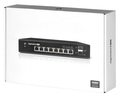 Switch Ubiquiti EdgeSwitch 8 PoE 10p PoE ( PoE+: 8;) 130W Managed Gigabit