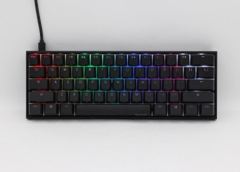 Ducky Mecha Mini klawiatura Dołączona myszka Gaming USB Angielski Czarny