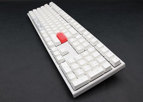 Ducky One 2 White Edition klawiatura Uniwersalne USB Niemiecki Biały