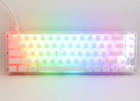 Ducky One 3 Aura White SF klawiatura Gaming USB QWERTY Amerykański międzynarodowy Biały