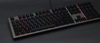 Ducky Shine 7 klawiatura Gaming USB Niemiecki Czarny, Szary