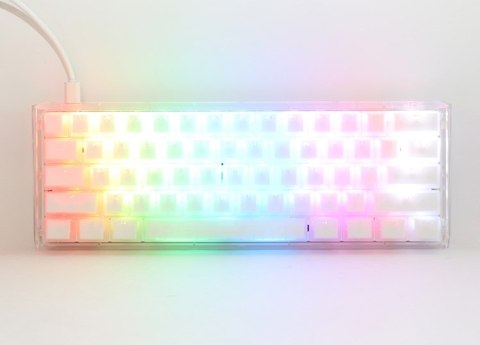 Ducky One 3 Aura White Mini Gat B Kan US klawiatura Gaming USB QWERTY Amerykański międzynarodowy Biały