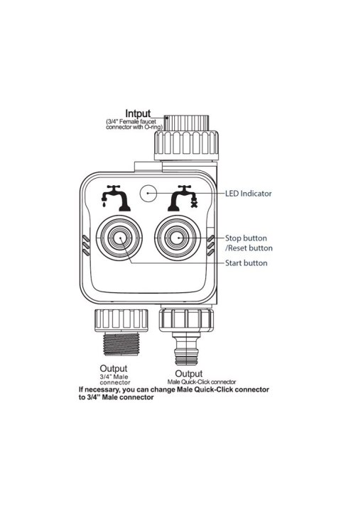 Elektroniczny Zawór Wody R7060, Zigbee Zdalnie Sterowany