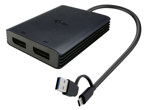 I-TEC USB-A/C 2X DP ADAPTER/DUAL 4K DP VIDEO ADAPTER