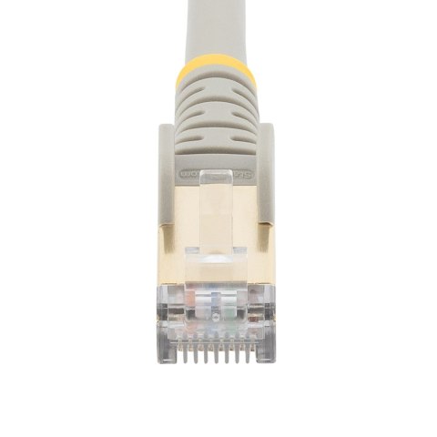 10M CAT6A ETHERNET CABLE GREY/GREY - SHIELDED COPPER WIRE