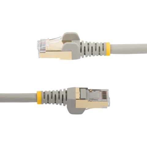 7M CAT6A ETHERNET CABLE GREY/GREY - SHIELDED COPPER WIRE