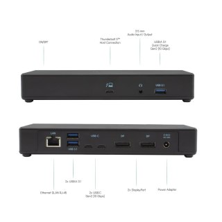 I-TEC THUNDERBOLT3 2X LCD DOCK/USB-C COMPATIBLE DP 1.4 PD 85W