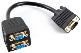 Adapter LANBERG AD-0020-BK D-sub 15-pin