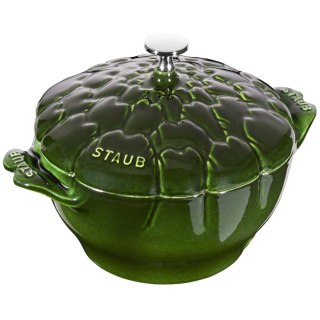 Garnek żeliwny okrągły karczoch Staub - 3 ltr, Zielony