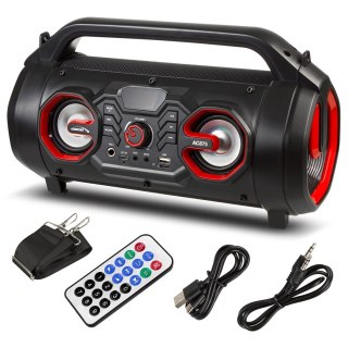 Głośnik przenośny bazooka Audiocore, bluetooth 5.0, radio FM, karta micro, SDIPX4, 2000mAh, AC875