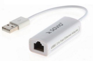 Adapter SAVIO Adapter USB-RJ45 CL-24 USB - RJ-45 (wtyk-gniazdo)