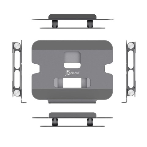 Podstawka ergonomiczna do notebooka j5create Multi-Angle Laptop Stand; kolor srebrny JTS127-N