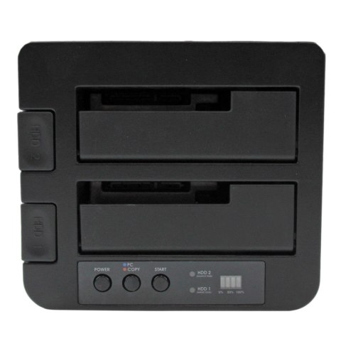 StarTech.com SDOCK2U33RE duplikator Duplikator HDD/SSD 1 kopii Czarny