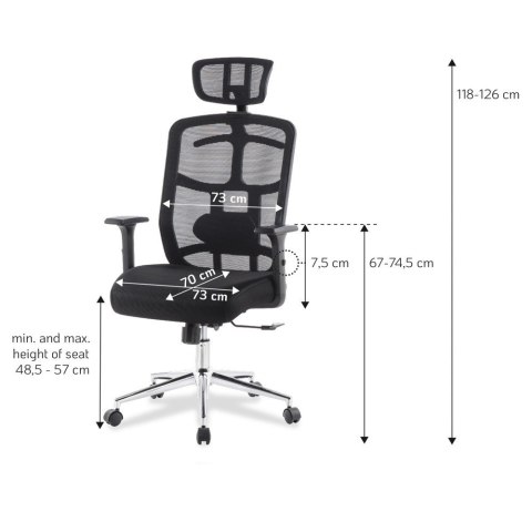 Techly ICA-CT MC020 krzesło obrotowe Obite siedzisko Oparcie siatkowe