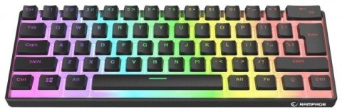 RAMPAGE KLAWIATURA MECHANICZNA RADIANT K11 RGB BLK