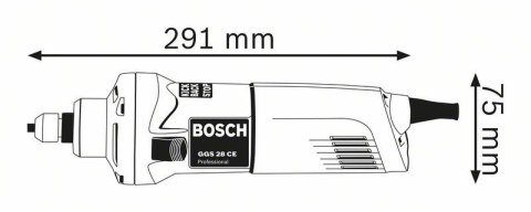 BOSCH SZLIFIERKA PROSTA 650W GGS 28 CE