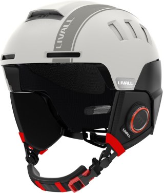 Kask Narciarski Livall RS1 Bluetooth PTT Alert SOS Biały