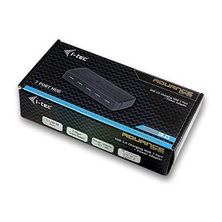 I-tec U3HUB742 huby i koncentratory USB 3.2 Gen 1 (3.1 Gen 1) Type-B 5000 Mbit/s Czarny