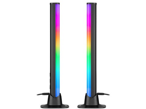 Tracer SET OF LAMPS SMART DESK RGB TUYA APP Inteligentna lampa stołowa Bluetooth Czarny