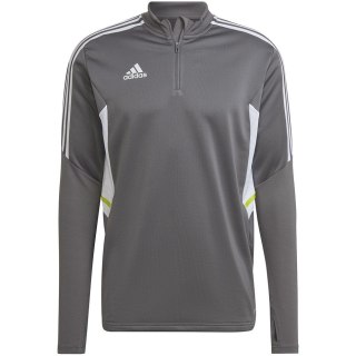 Bluza męska adidas Condivo 22 Training 1/2 zip szaro-biała HD2312